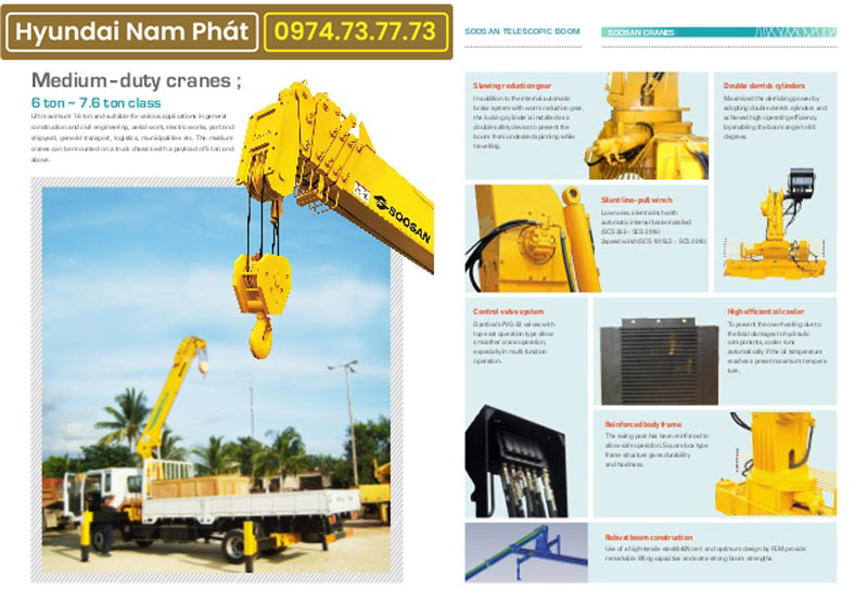 Cẩu 7 Tấn Soosan SCS746